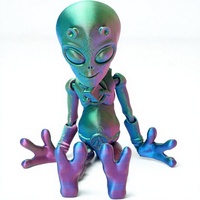 BANPIWOLG Modèle d'alien imprimé en 3D, figurine flexible, jouet, statue, cadeau amusant et cool, décoration pour la maison/le bureau, cadeau de festival pour adultes et adolescents