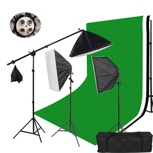 Bộ Dụng Cụ Chiếu Sáng Chụp Ảnh <span class=keywords><strong>Studio</strong></span>, Bộ Giá Đỡ Đèn Tóc Softbox - Product Image 1