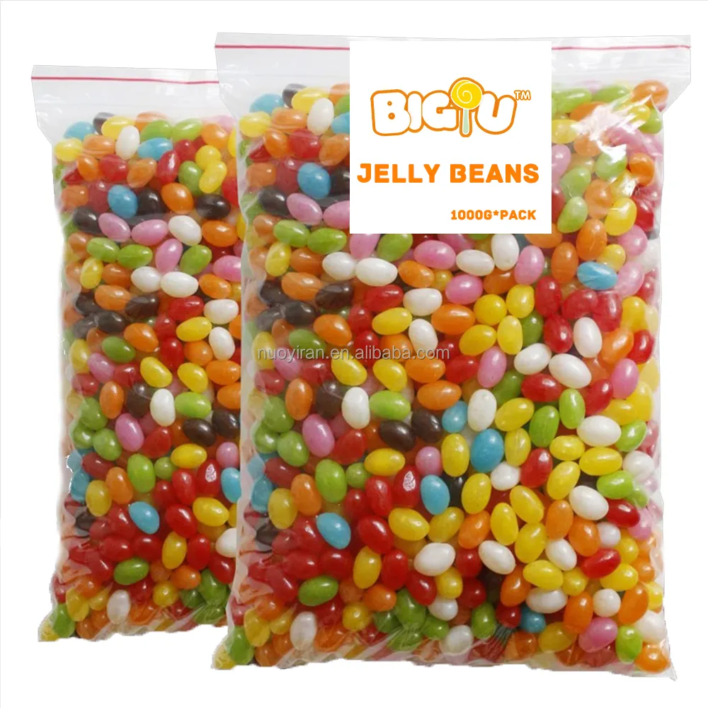 Fabricant OEM Sac Paquet Collations Vente en gros Bonbons Colorés Bonbons Bonbons Halal Jelly Beans Candy