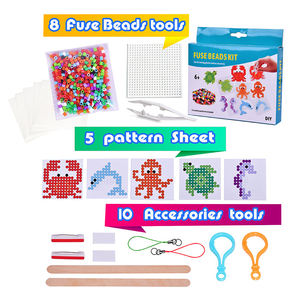 2025 nuevas cuentas de fusible cuentas creativas DIY arte manualidades juguetes fusible Perler Hama cuentas con pinzas tablero de clavijas - Product Image 4