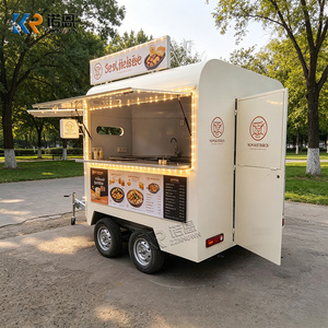 Snelle koffie-concessietrailer, mobiel, op maat gemaakte maat, roestvrijstalen molen, foodtruck met complete keuken - Product Image 5