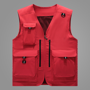 Chaleco de Seguridad Laboral con Múltiples Bolsillos, Chaqueta de Seguridad para Voluntarios de Rescate de Emergencia, Ropa de Trabajo para Exteriores - Product Image 5