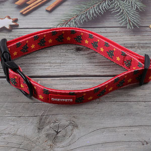 OKEYPETS-<span class=keywords><strong>Collar</strong></span> de entrenamiento para caminar, <span class=keywords><strong>collar</strong></span> ajustable con estampado de poliéster para mascotas, hebillas de metal personalizadas, collares para perros - Product Image 5