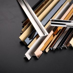 Garniture de carrelage d'usine Foshan pour décoration murale <span class=keywords><strong>Profil</strong></span> décoratif <span class=keywords><strong>en</strong></span> forme de <span class=keywords><strong>T</strong></span> de qualité 304 <span class=keywords><strong>Profil</strong></span> de garniture <span class=keywords><strong>en</strong></span> acier inoxydable - Product Image 2