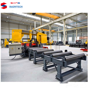 เครื่องเลื่อยสายพานไฮดรอลิกอัตโนมัติ Raintech มอเตอร์ 7.0 กิโลวัตต์ สำหรับงานตัดเหล็กเอชบีมและเหล็กฉาก พร้อมเกียร์ รับประกัน 5 ปีขึ้นไป - Product Image 5