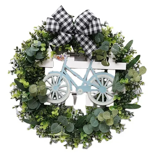 2021 New Hot Sale Spring series Christmas Artificial PVC/PE wreath Garland Indoor Home Decoration