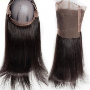 Vente en gros de tissages de cheveux humains brésiliens vierges Remy 360 pour closure, styles lisses et ondulés - Product Image 3