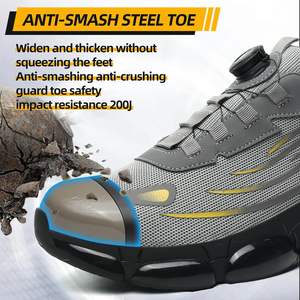 Anti-Crush Safety Factory Cushioned Anti Smashing Shock Resistant Safety Shoes Puncture-proof Shoes with Steel Shoes <b>Cap</b> - Product Image 2