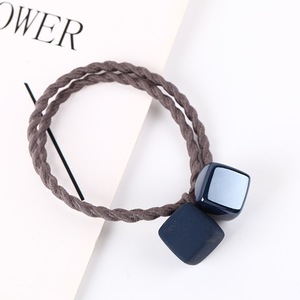Nuevo lazo para el cabello de goma esmerilada estilo coreano, linda banda cuadrada para el cabello, lazo para el cabello, accesorio para el cabello para mujer, venta al por mayor. - Product Image 4
