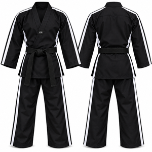 Uniforme de Taekwondo personnalisé Dobok col en V léger respirant à séchage rapide en polyester et coton pour l'entraînement et la compétition pour enfants et adultes - Product Image 2