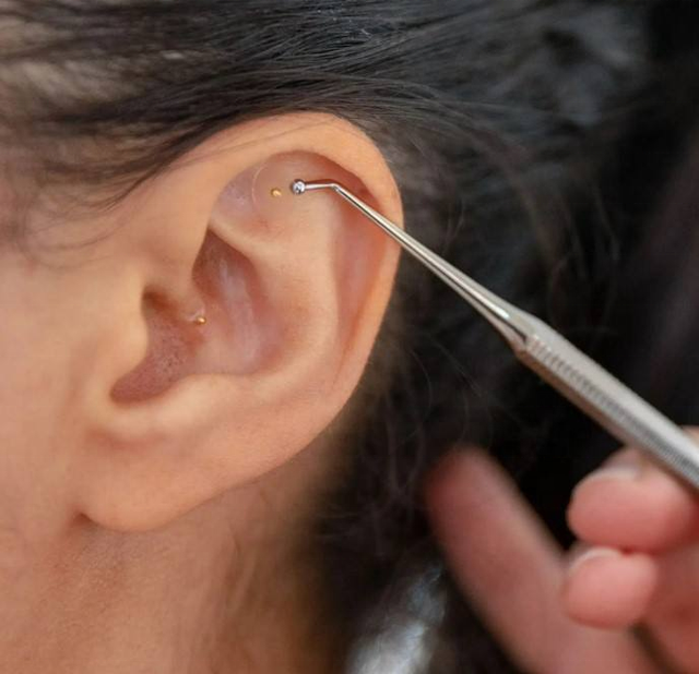 24K Gold Ear Seeds Auricular Point Sticker Ear Acupuncture Point Therapy Earseeds With Clear Tape