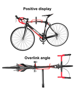Supporto <span class=keywords><strong>da</strong></span> Parete per Biciclette, <span class=keywords><strong>Portabici</strong></span> <span class=keywords><strong>Doppio</strong></span> Pieghevole, Capacità di Carico 30kg - Product Image 2