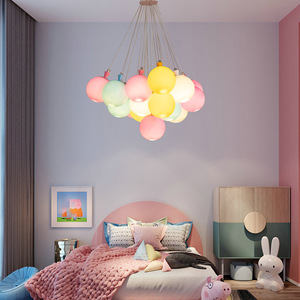 <span class=keywords><strong>Lampadario</strong></span> a Sospensione con Palloncini in Vetro Colorati, Illuminazione a LED per Camerette e Stanze dei Bambini - Product Image 4