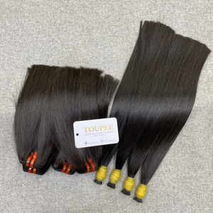 Vente en gros d'extensions de cheveux humains vierges non transformés faisceaux bouclés bruts double machine naturelle alignée sur cuticule double vendeur en gros - Product Image 3
