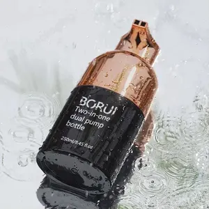 博瑞新款200毫升500毫升双腔无气泵瓶双管化妆品