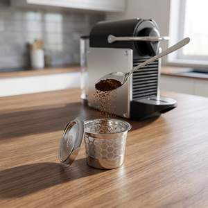 Capsules réutilisables en acier inoxydable pour machine à café Keurig avec technologie Multistream et conception rechargeable - Product Image 4