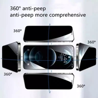 Protections d'écran en verre trempé anti-espionnage 360° de qualité AAA pour téléphone portable 14/15/16 Pro Max/Plus, dureté 9H, 2.5D, protection intégrale