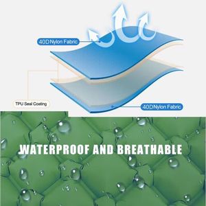 <span class=keywords><strong>Matelas</strong></span> de <span class=keywords><strong>camping</strong></span> gonflable portable avec oreiller intégré, imperméable, 4 saisons, <span class=keywords><strong>pompe</strong></span> intégrée, léger - Product Image 3