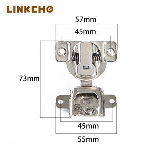 LINKCHOアメリカンスタイル3D調節可能パッセージドアヒンジソフトクロージングインワード内側オープニング折りたたみドアスプリング - Product Image 2
