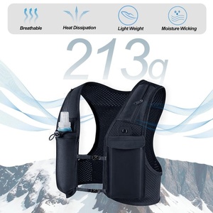 Lightweight Breathable 500ml Soft Bottle Casual Backpack Reflective Neoprene for <strong>Men</strong> Women Trail Hiking Hydration <strong>Vest</strong> Polyester - Product Image 2