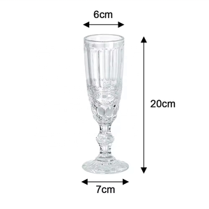 ワインとピンクのシャンパンフルートグラス10オンスモエリブシャンパンドリンクサンドビーチシャンパングラスセット夫の結婚式用 - Product Image 5