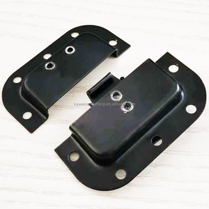 Chốt Bướm Nhỏ Trong Đĩa Đơn Giản Vỏ Máy Bay Phần Cứng Vỏ Máy Bay Bọc Màu Đen Khóa Chốt Kéo Xoắn Bằng Thép Cho Hộp - Product Image 2