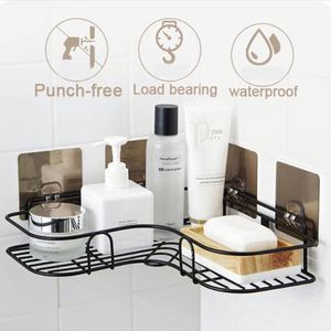 <span class=keywords><strong>Étagère</strong></span> de salle de bain douche <span class=keywords><strong>support</strong></span> mural shampooing <span class=keywords><strong>support</strong></span> de rangement avec aspiration sans perçage cuisine stockage accessoires de salle de bain - Product Image 6