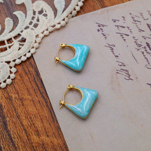 Handbag Style Drop Earrings Geometric Shape Zinc Alloy Women's Fashion Jewelry - Product Image 2