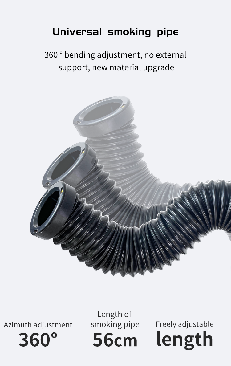 smoke and fume extractor for hair salon