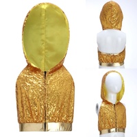 Traje de Baile para Niñas de 6 a 16 Años, Top Corto con Capucha para Práctica de Baile de Salón, Hip-Hop, Jazz, Ropa de Baile para Actuaciones, Clases de Baile, Espectáculos
