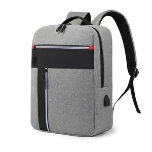 Factory Hot Sale Large Capacity Waterproof Backpack Office Computer Bag Nylon Laptop Backpacks With USB School Bags For Men