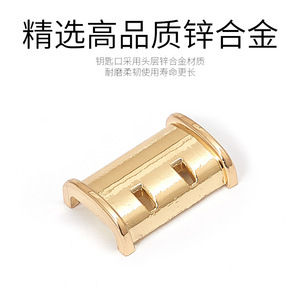Car Keychain <b>Key</b> Rings Zinc Alloy Light Gold Plating G3780 <b>Square</b> Type Metal Hardware Accessories - Product Image 4