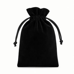 Pochette en velours violet de luxe personnalisée avec logo, sac cadeau souple pour bijoux, idéal pour les petites entreprises - Product Image 2