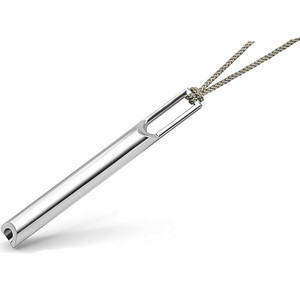 <span class=keywords><strong>Collier</strong></span> anti-anxiété en acier inoxydable tendance, <span class=keywords><strong>collier</strong></span> de respiration consciente, sifflet <span class=keywords><strong>silencieux</strong></span> anti-anxiété pour soulager le stress - Product Image 6