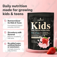 Poudre de shake protéiné nutritif quotidien Aeglewell pour enfants et adolescents de 4 ans et plus, complément nutritionnel complet pour la croissance, soutien pour les mangeurs difficiles