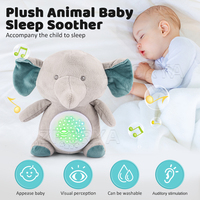 Jouets en peluche éducatifs Zhorya, jouets pour apaiser le sommeil des bébés, éléphant musical, peluche douce pour bébé, jouets de projection pour le confort des bébés