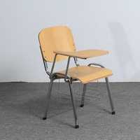 Chaises d'École en Bois Économiques Ekintop à Vendre, Chaises de Formation Pliantes Personnalisables en Bois Avec Tablette d'Écriture