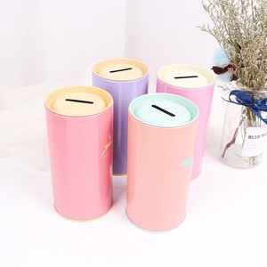 Yicksun D008 sáng tạo động vật tinplate đồng xu ngân hàng Vòng hộp tiền cho trẻ em tiết kiệm tiền xu lưu trữ - Product Image 3