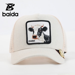 Gorras Trucker de Malla de 5 Paneles con Estampado Animal Bordado para Ciclismo y Viajes al Aire Libre en Verano - Product Image 1