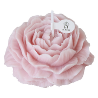 Peony pemodelan tiga dimensi lilin aromaterapi pemodelan mawar untuk bersantai suasana hati untuk menghilangkan bau penggunaan di rumah