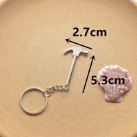 Porte-clés mini-outils en métal, design créatif clé à molette, marteau, tournevis, pelle, pendentif pour sac de voiture, petit cadeau promotionnel