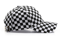 Casquette de baseball snapback de haute qualité, personnalisée et brodée, casquette de sport à visière à carreaux