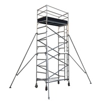Échafaudage mobile en aluminium de haute qualité, tour roulante avec garde-corps pour la construction et la décoration, plateforme de travail