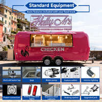 Mobiler Kommerzieller Food-Trailer Burger-Food-Trailer Pizza Hot Dog Fast-Food-Street-Truck mit Voll Ausgestatteter Küche