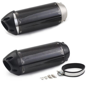 Pot d'échappement de course gauche et droit pour moto, en fibre de carbone, silencieux TWO Brother pour Z650 CBR500 MT09 Z900 R1 51mm universel - Product Image 5