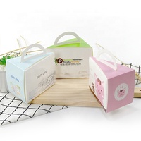 Boîte en papier Boîte à pâtisserie pour desserts avec logo personnalisé Emballage de gâteau en papier avec fenêtre Boîte à collation pour aliments