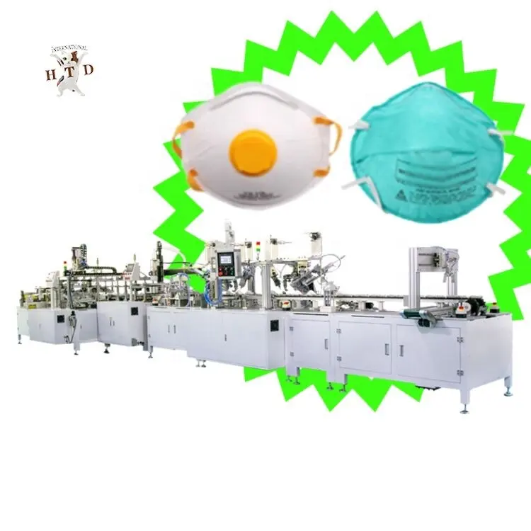 Fully automatic max speed 15 pcs/Min auto cup mask forming production line for original 1860 n95 surgical respirator mask making