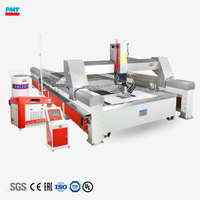 Machine de découpe à jet d'eau CNC 5 axes PMT 6000 Bar avec pompe à jet d'eau pour métal