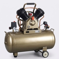 Compresseur d'air diesel silencieux à piston entraîné par courroie, unité portable avec réservoir pour sablage, peinture et gonflage de pneus