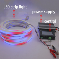 Bande lumineuse néon flexible en silicone, étanche IP67, blanc RGB, 2700-3000K, pliable latéralement, 14*14, 16*16, 20*20mm, fabriquée en Chine